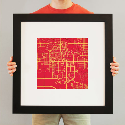 Iowa State University Campus Map Art by City Prints - Image 4