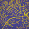 James Madison University Campus Map Art by City Prints