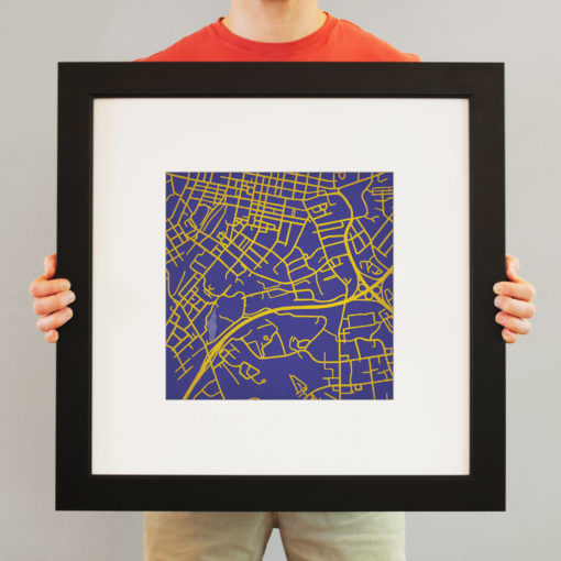 James Madison University Campus Map Art by City Prints - Image 4