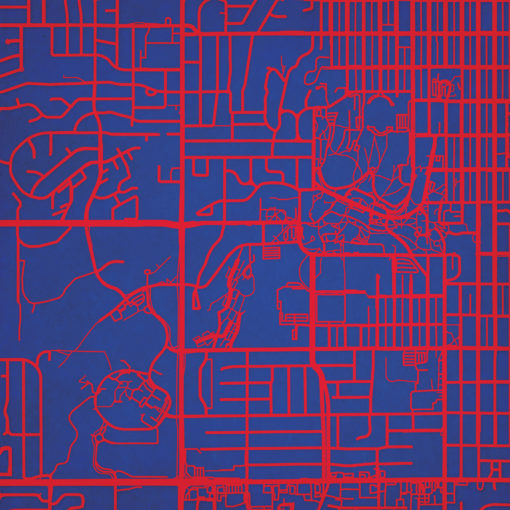University of Kansas Campus Map Art by City Prints