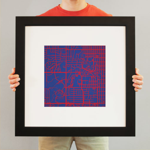 University of Kansas Campus Map Art by City Prints - Image 4