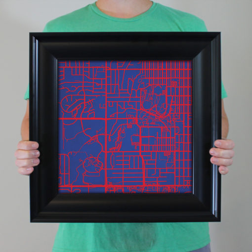 University of Kansas Campus Map Art by City Prints - Image 5