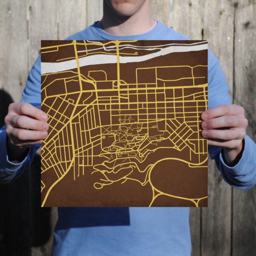 Lehigh University Campus Map Art by City Prints - Image 3