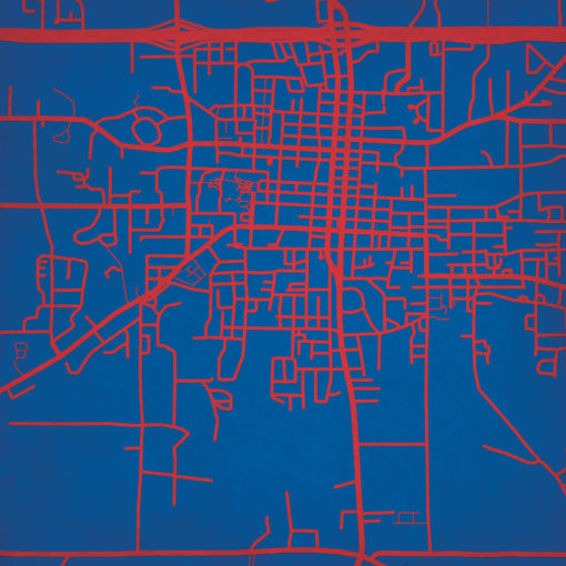 Louisiana Tech University Campus Map Art by City Prints