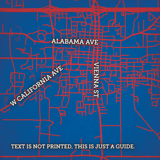 Louisiana Tech University Campus Map Art by City Prints - Image 2