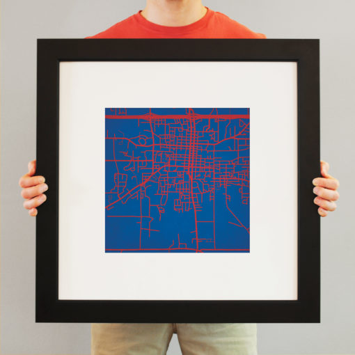 Louisiana Tech University Campus Map Art by City Prints - Image 4
