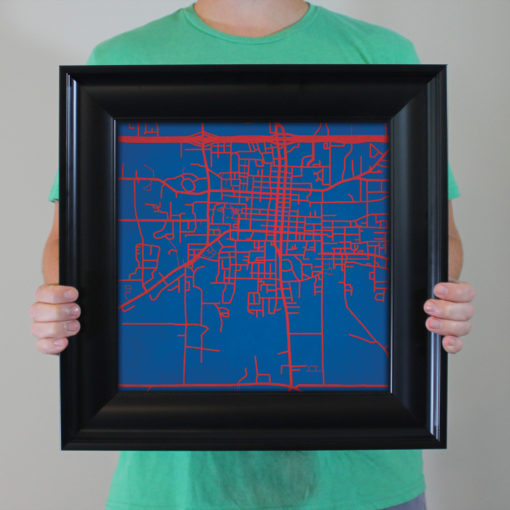 Louisiana Tech University Campus Map Art by City Prints - Image 5