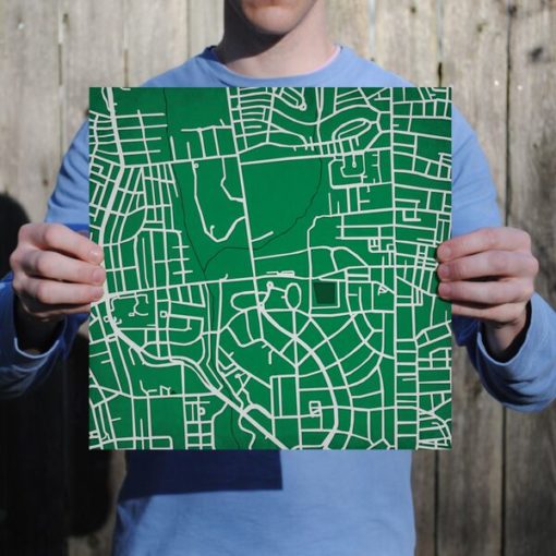 Loyola Univeristy Campus Map Art by City Prints - Image 3