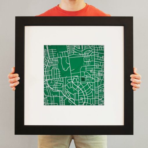 Loyola Univeristy Campus Map Art by City Prints - Image 4