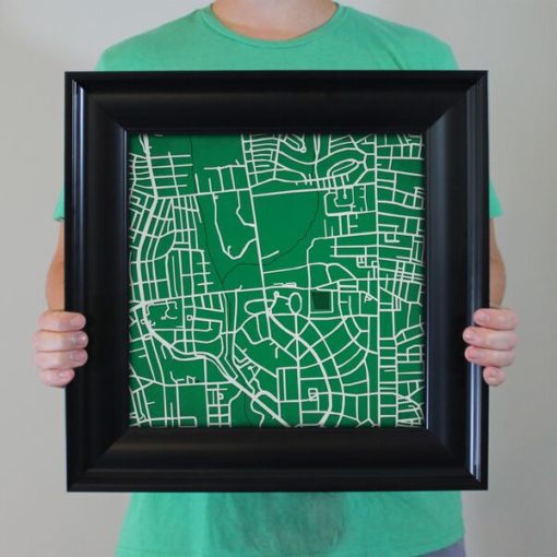 Loyola Univeristy Campus Map Art by City Prints - Image 5