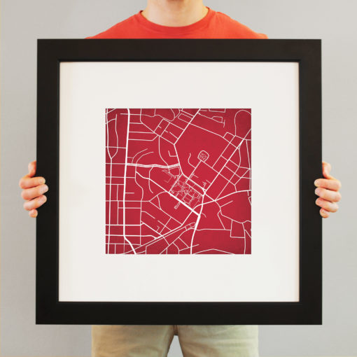 Lenoir-Rhyne University Campus Map Art by City Prints - Image 4