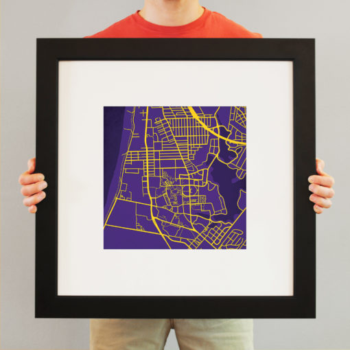 Louisiana State University Campus Map Art by City Prints - Image 4