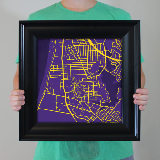Louisiana State University Campus Map Art by City Prints - Image 5