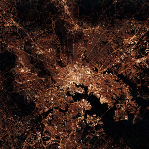 Baltimore, Maryland at Night by City Prints