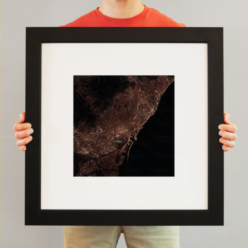 Barcelona, Spain at Night by City Prints - Image 3