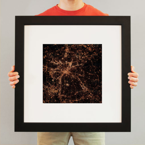 Charlotte, North Carolina at Night by City Prints - Image 3