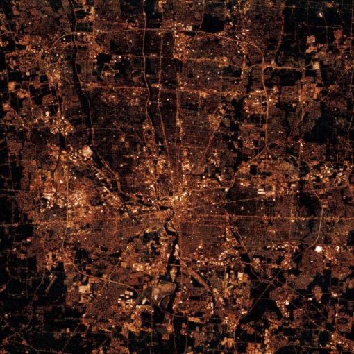 Columbus, Ohio at Night by City Prints