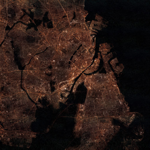 Copenhagen, Denmark at Night by City Prints