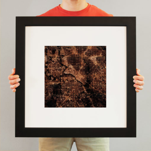 Dallas, Texas at Night by City Prints - Image 3