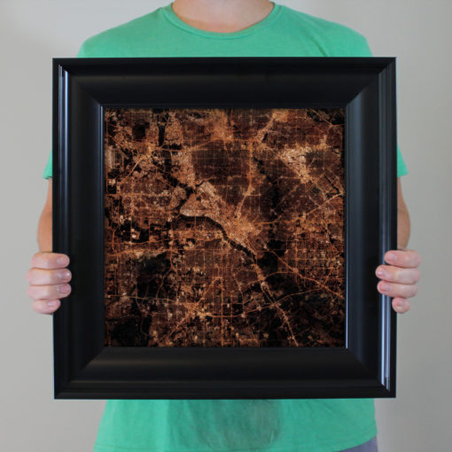 Dallas, Texas at Night by City Prints - Image 4