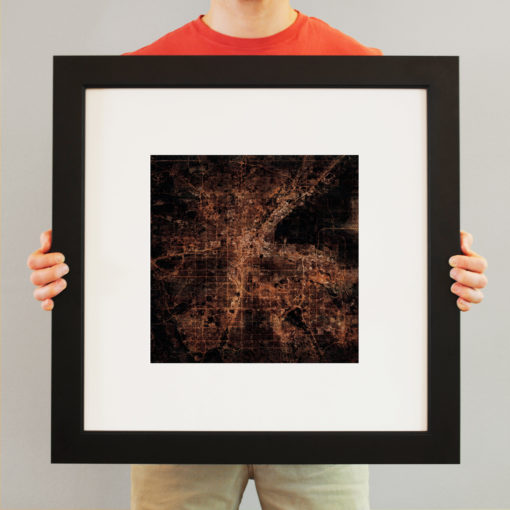 Denver, Colorado at Night by City Prints - Image 3