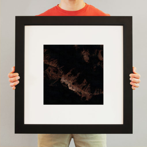 Honolulu, Hawaii at Night by City Prints - Image 3