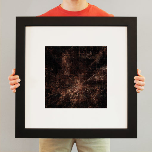 Indianapolis, Indiana at Night by City Prints - Image 3