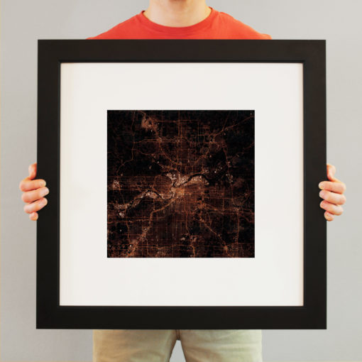 Kansas City, Missouri at Night by City Prints - Image 3