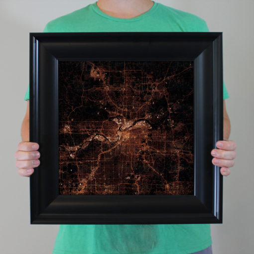 Kansas City, Missouri at Night by City Prints - Image 4