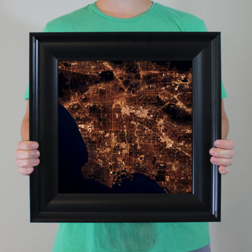 Los Angeles, California at Night by City Prints - Image 4