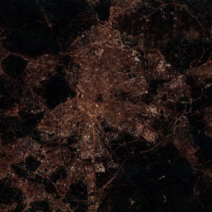 Madrid, Spain at Night by City Prints