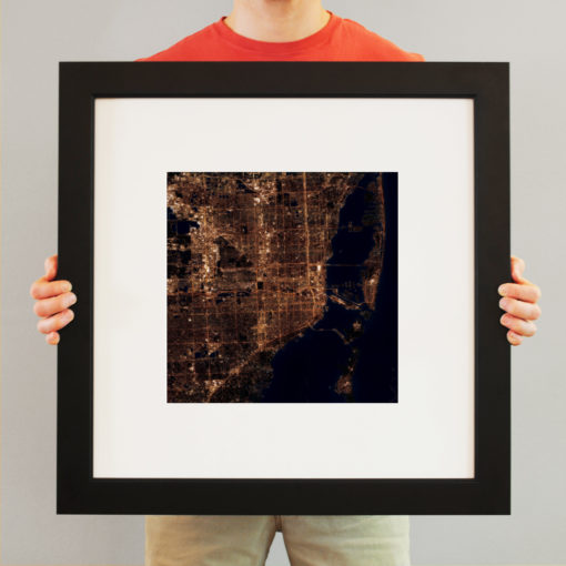 Miami, Florida at Night by City Prints - Image 3