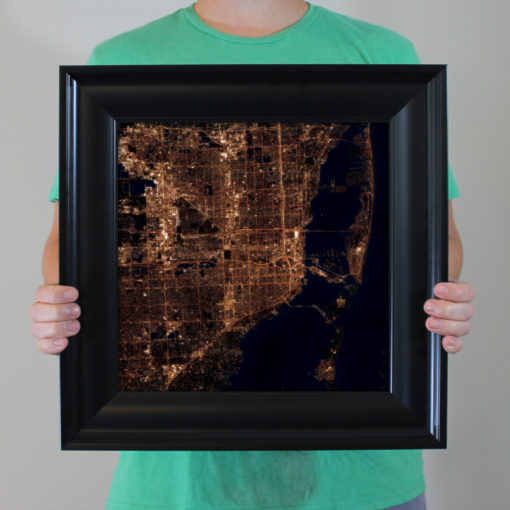 Miami, Florida at Night by City Prints - Image 4