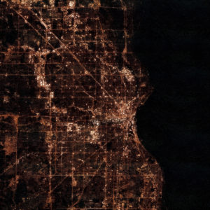 Milwaukee, Wisconsin at Night by City Prints