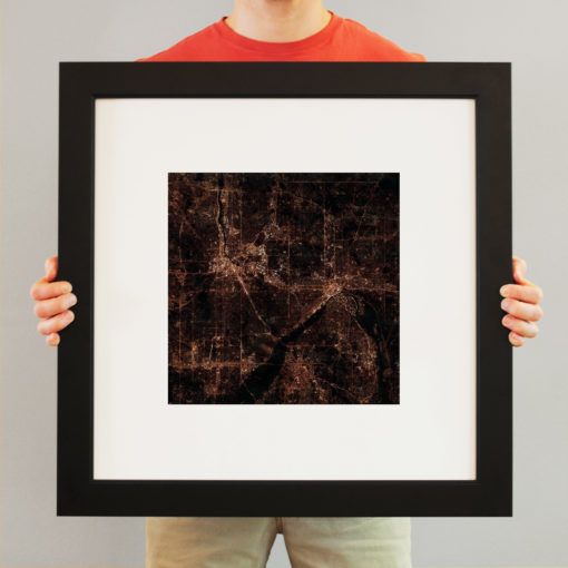 Minneapolis, Minnesota at Night by City Prints - Image 3