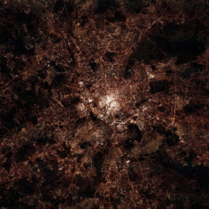 Moscow, Russia at Night by City Prints