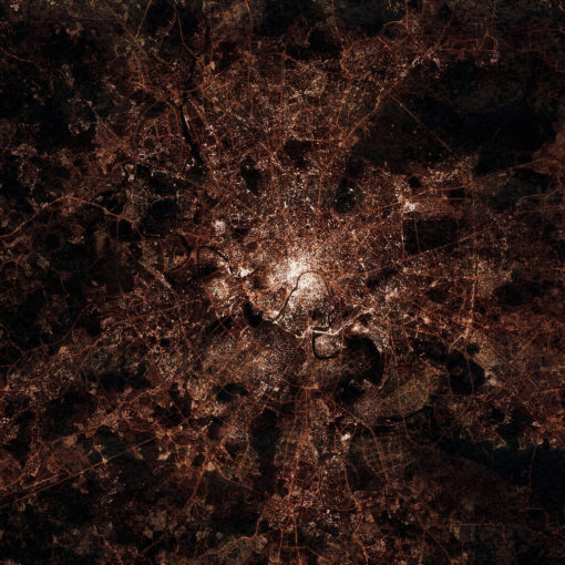 Moscow, Russia at Night by City Prints