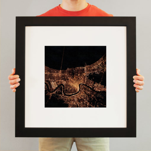 New Orleans, Louisiana at Night by City Prints - Image 3