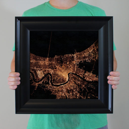 New Orleans, Louisiana at Night by City Prints - Image 4