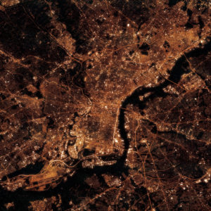 Philadelphia, Pennsylvania at Night by City Prints