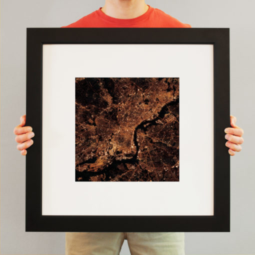 Philadelphia, Pennsylvania at Night by City Prints - Image 3