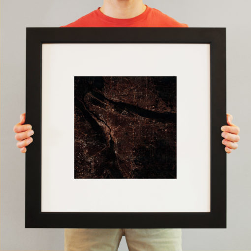 Portland, Oregon at Night by City Prints - Image 3