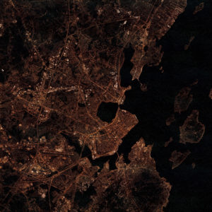 Portland, Maine at Night by City Prints
