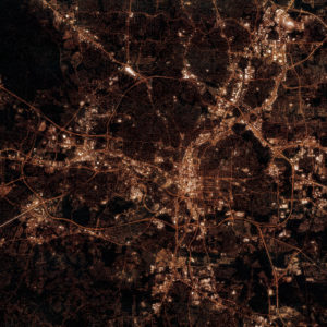 Raleigh, North Carolina at Night by City Prints