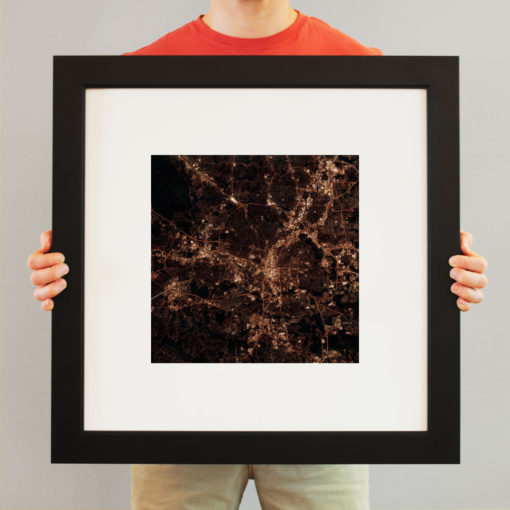 Raleigh, North Carolina at Night by City Prints - Image 3
