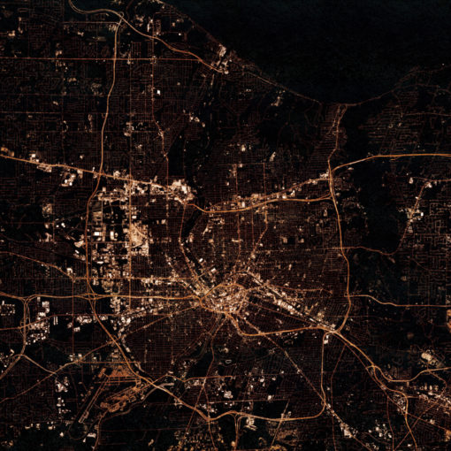Rochester, New York at Night by City Prints