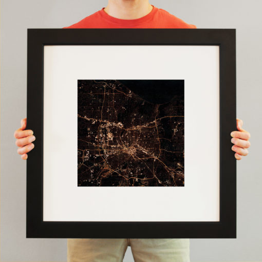 Rochester, New York at Night by City Prints - Image 3