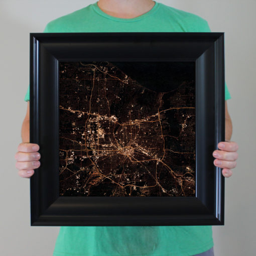 Rochester, New York at Night by City Prints - Image 4
