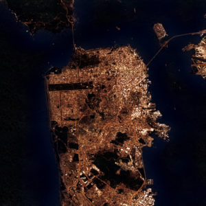 San Francisco, California at Night by City Prints