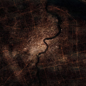 Shanghai, China at Night by City Prints